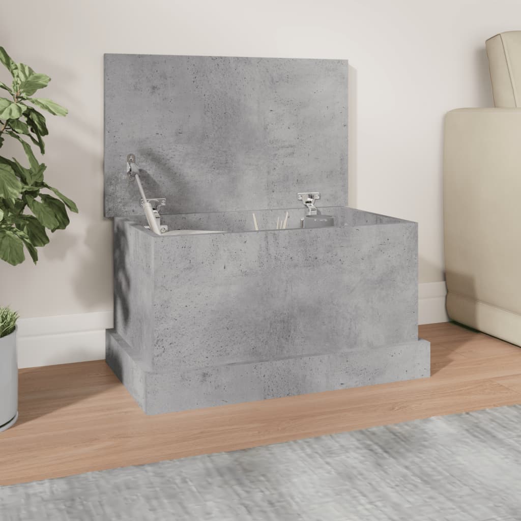 JUNG Vida Truhe Betongrau 50x30x28 cm Holzwerkstoff