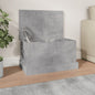JUNG Vida Truhe Betongrau 50x30x28 cm Holzwerkstoff