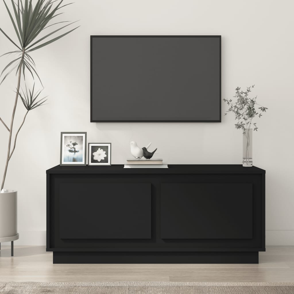 JUNG Vida Couchtisch Schwarz 102x50x44 cm Holzwerkstoff