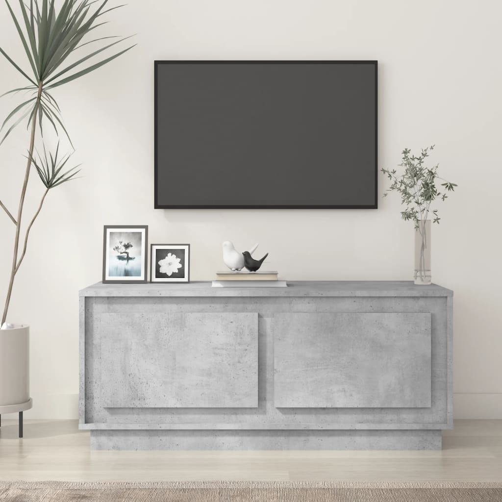 JUNG Vida Couchtisch Betongrau 102x50x44 cm Holzwerkstoff