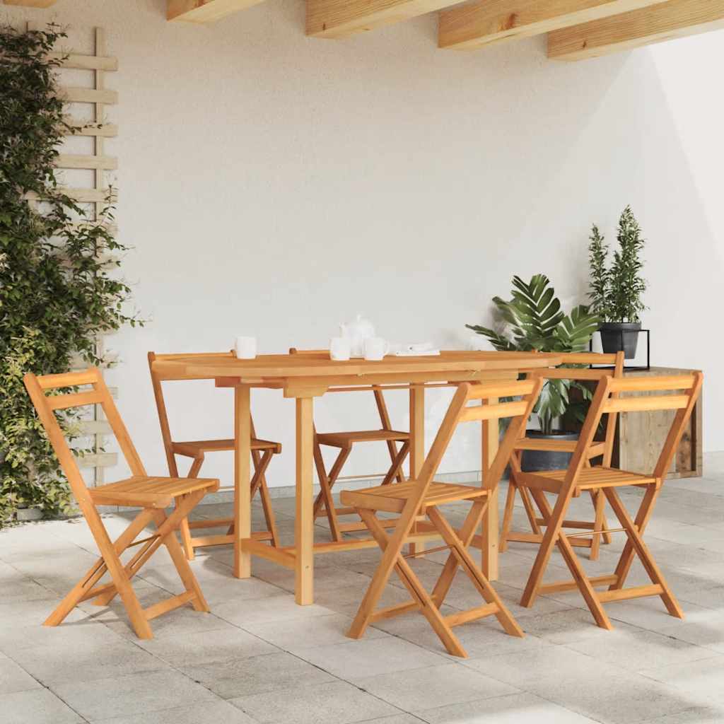 JUNG Vida Gartentisch Ausziehbar 110-160x80x75 cm Massivholz Teak