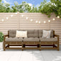 JUNG Vida 3-tlg. Garten-Lounge-Set Honigbraun Massivholz Kiefer