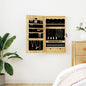 JUNG Vida Schmuckschrank mit Spiegel Wandmontage 37,5x10x67 cm