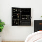 JUNG Vida Spiegel-Schmuckschrank mit LED-Beleuchtung Wandmontage Schwarz