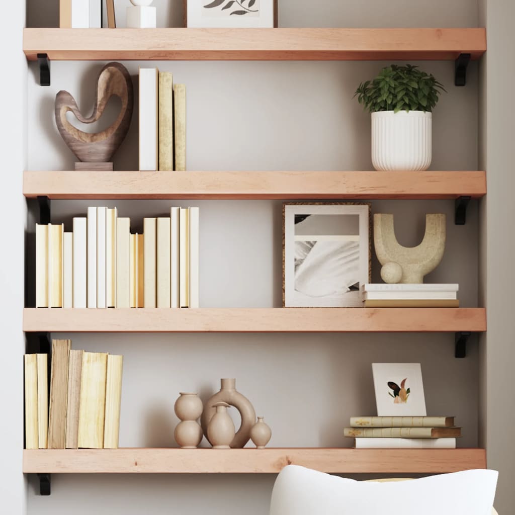 JUNG Vida Wandregal 100x20x6 cm Massivholz Eiche Unbehandelt