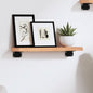 JUNG Vida Wandregal Hellbraun 40x10x2 cm Massivholz Eiche Behandelt