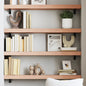 JUNG Vida Wandregal Hellbraun 80x20x6 cm Massivholz Eiche Behandelt