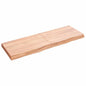 JUNG Vida Wandregal Hellbraun 120x40x(2-6) cm Massivholz Eiche Behandelt