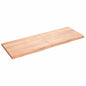 JUNG Vida Wandregal Hellbraun 140x50x(2-4) cm Massivholz Eiche Behandelt