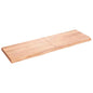 JUNG Vida Wandregal Hellbraun 160x50x(2-6) cm Massivholz Eiche Behandelt