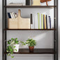 JUNG Vida Wandregal Dunkelbraun 100x50x2 cm Massivholz Eiche Behandelt