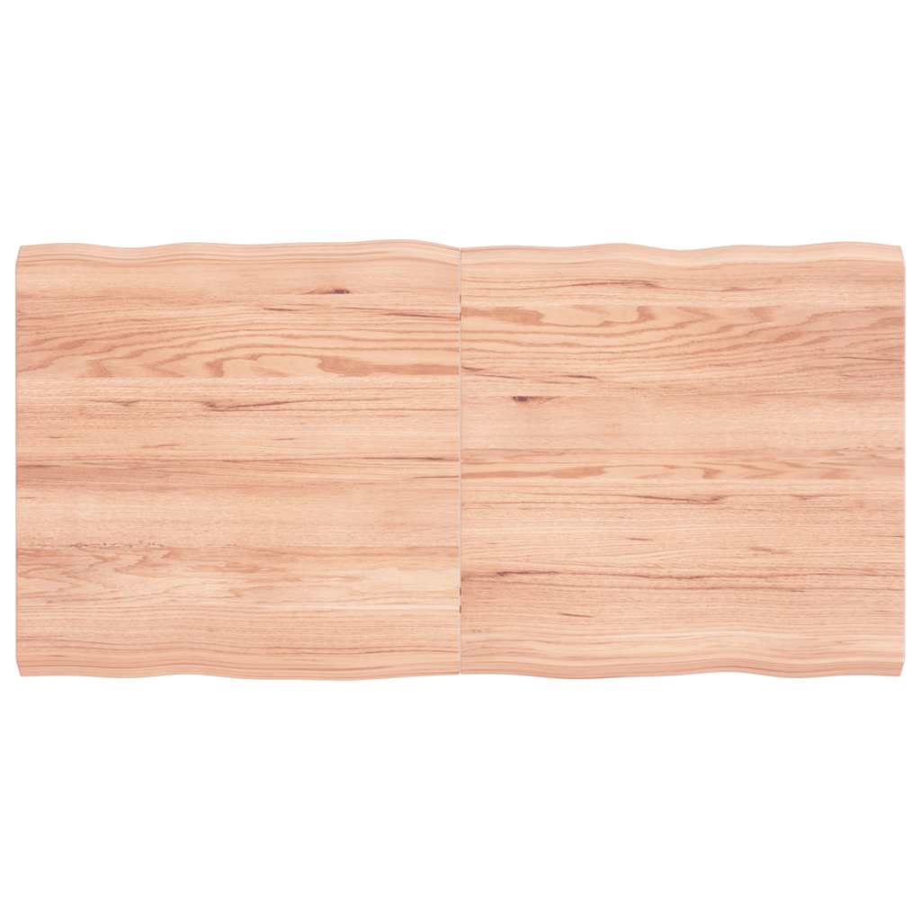 JUNG Vida Tischplatte 120x60x(2-4) cm Massivholz Behandelt Baumkante