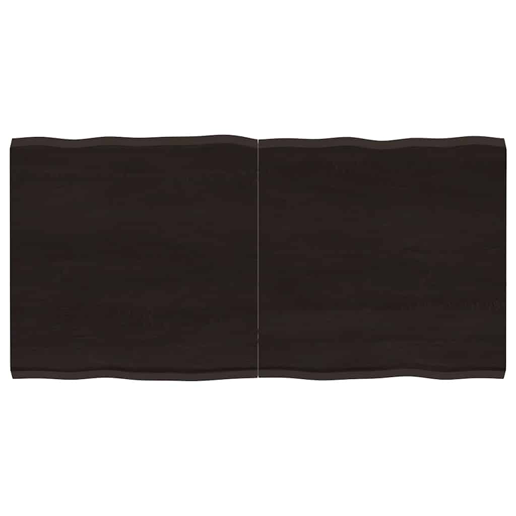 JUNG Vida Tischplatte 120x60x(2-4) cm Massivholz Behandelt Baumkante