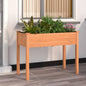 JUNG Vida Pflanzkübel mit Einsatz Braun 118x59x76 cm Massivholz Tanne