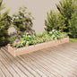 JUNG Vida Hochbeet mit Einsatz 240x45x25 cm Massivholz Tanne
