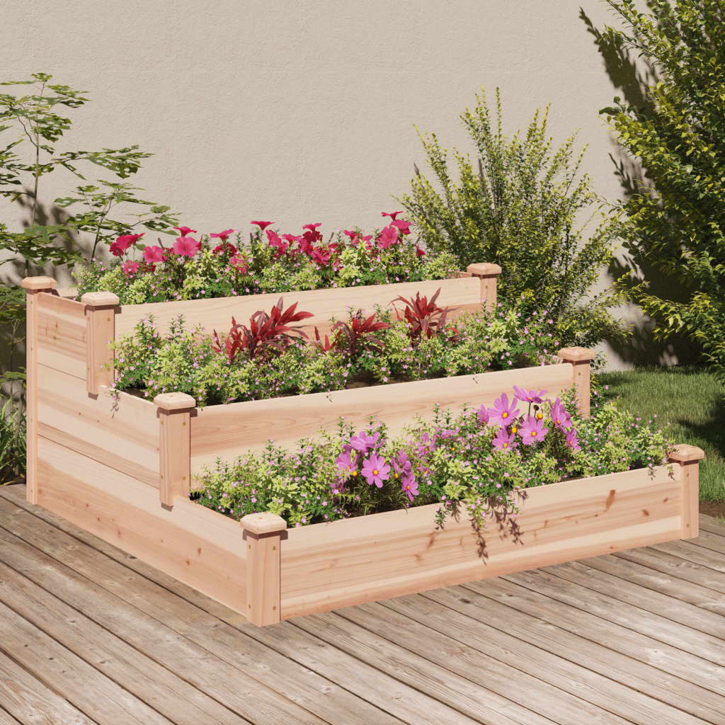 JUNG Vida Hochbeet 120x120x56 cm Massivholz Tanne