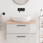 JUNG Vida Waschtischplatte 80x50x2 cm Massivholz Unbehandelt