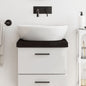 JUNG Vida Waschtischplatte Dunkelbraun 40x30x(2-6)cm Massivholz Behandelt