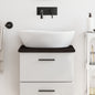 JUNG Vida Waschtischplatte Dunkelbraun 40x40x2 cm Massivholz Behandelt