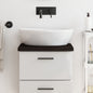 JUNG Vida Waschtischplatte Dunkelbraun 40x40x(2-4)cm Massivholz Behandelt