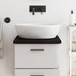 JUNG Vida Waschtischplatte Dunkelbraun 40x60x(2-4)cm Massivholz Behandelt