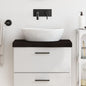 JUNG Vida Waschtischplatte Dunkelbraun 60x40x(2-6)cm Massivholz Behandelt