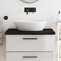 JUNG Vida Waschtischplatte Dunkelbraun 80x60x(2-4)cm Massivholz Behandelt