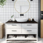 JUNG Vida Waschtischplatte Dunkelbraun 100x60x2 cm Massivholz Behandelt