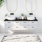 JUNG Vida Waschtischplatte Dunkelbraun 180x50x(2-4)cm Massivholz