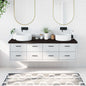 JUNG Vida Waschtischplatte Dunkelbraun 180x50x(2-6)cm Massivholz