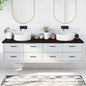 JUNG Vida Waschtischplatte Dunkelbraun 200x60x(2-4)cm Massivholz