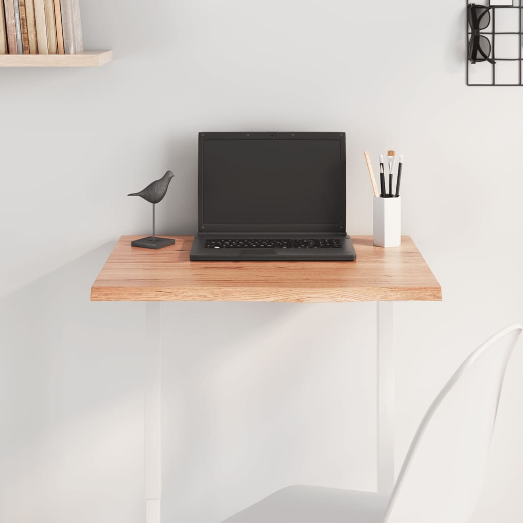 JUNG Vida Tischplatte Hellbraun 60x50x2 cm Massivholz Eiche Behandelt