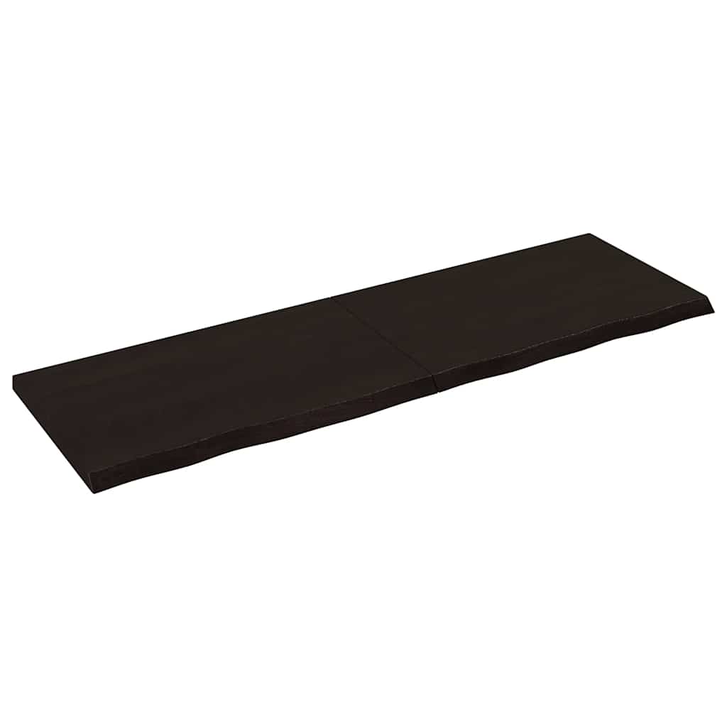 JUNG Vida Tischplatte Dunkelbraun 160x50x(2-4)cm Massivholz Eiche