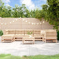 JUNG Vida 8-tlg. Garten-Lounge-Set mit Kissen Massivholz