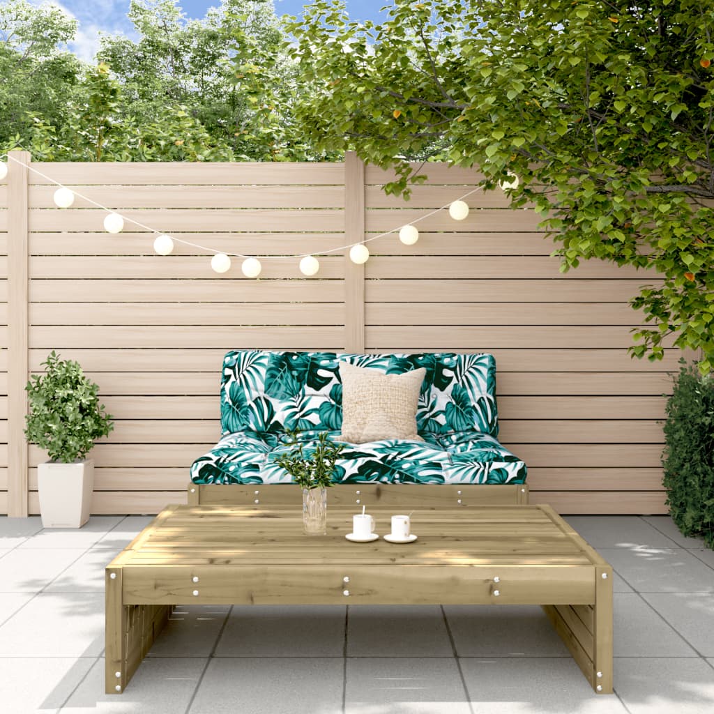 JUNG Vida 2-tlg. Garten-Lounge-Set mit Kissen Imprägniertes Kiefernholz