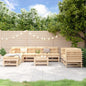 JUNG Vida 9-tlg. Garten-Lounge-Set Massivholz Kiefer