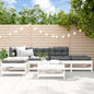 JUNG Vida 6-tlg. Garten-Lounge-Set Weiß Massivholz Kiefer