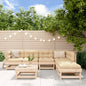 JUNG Vida 7-tlg. Garten-Lounge-Set Massivholz Kiefer