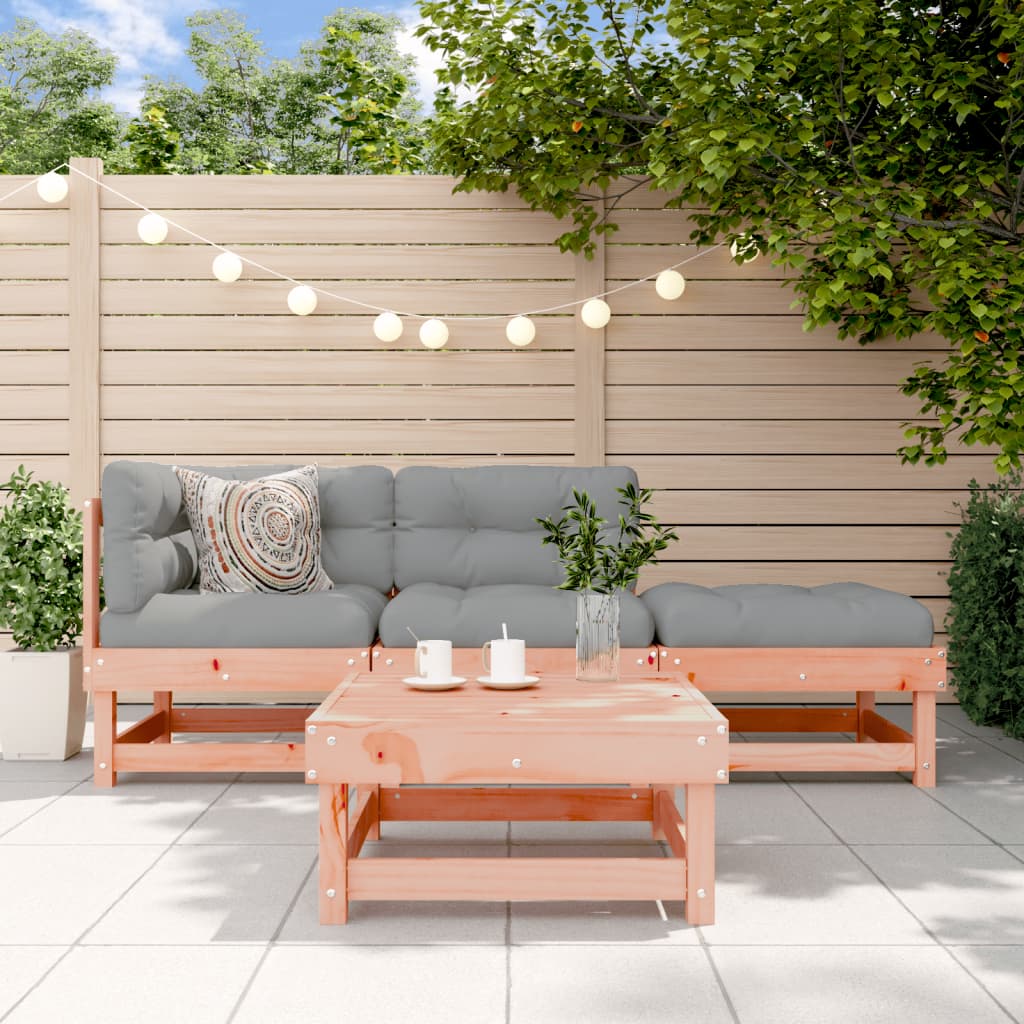 JUNG Vida 4-tlg. Garten-Lounge-Set Massivholz Douglasie