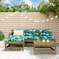 JUNG Vida 5-tlg. Garten-Lounge-Set Kiefernholz Imprägniert