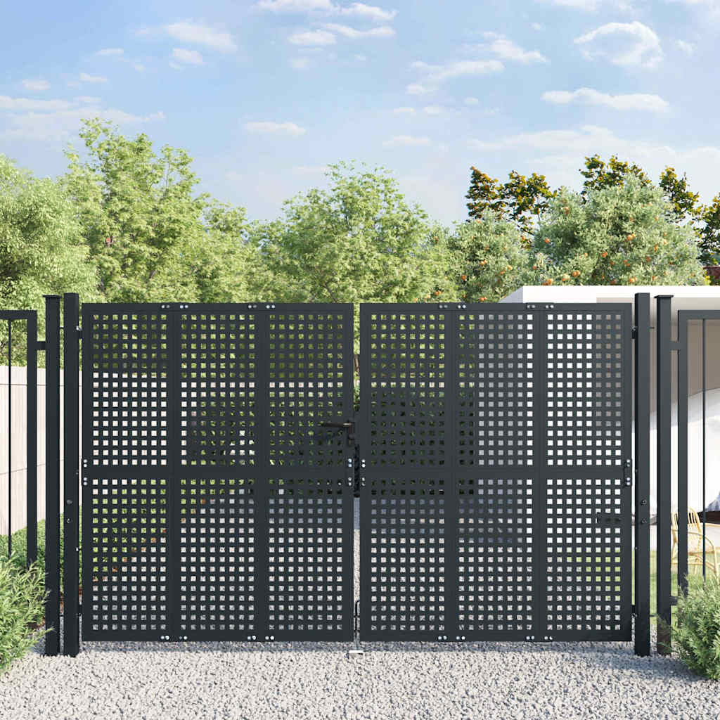 JUNG Vida Gartentor Anthrazit 300x175 cm Stahl