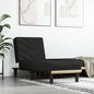 JUNG Vida Chaiselongue Schwarz Stoff
