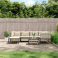 JUNG Vida 7-tlg. Garten-Lounge-Set mit Kissen Anthrazit Poly Rattan