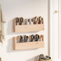 JUNG Vida Wand-Schuhregale 2 Stk. 59x9x23 cm Massivholz Kiefer