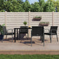JUNG Vida 5-tlg. Garten-Essgruppe mit Kissen Poly Rattan und Stahl