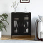 JUNG Vida Sideboard Schwarz 69,5x34x90 cm Holzwerkstoff