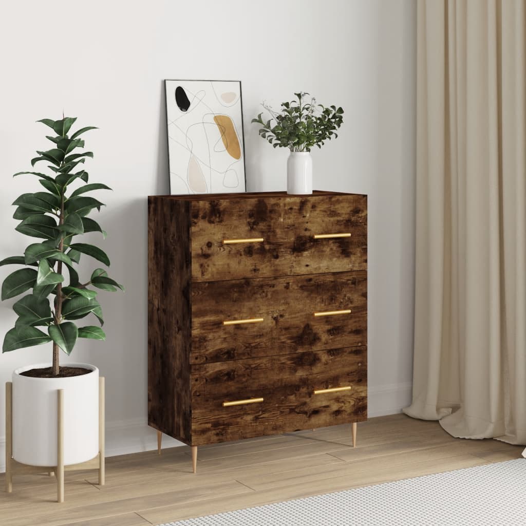 JUNG Vida Sideboard Räuchereiche 69,5x34x90 cm Holzwerkstoff