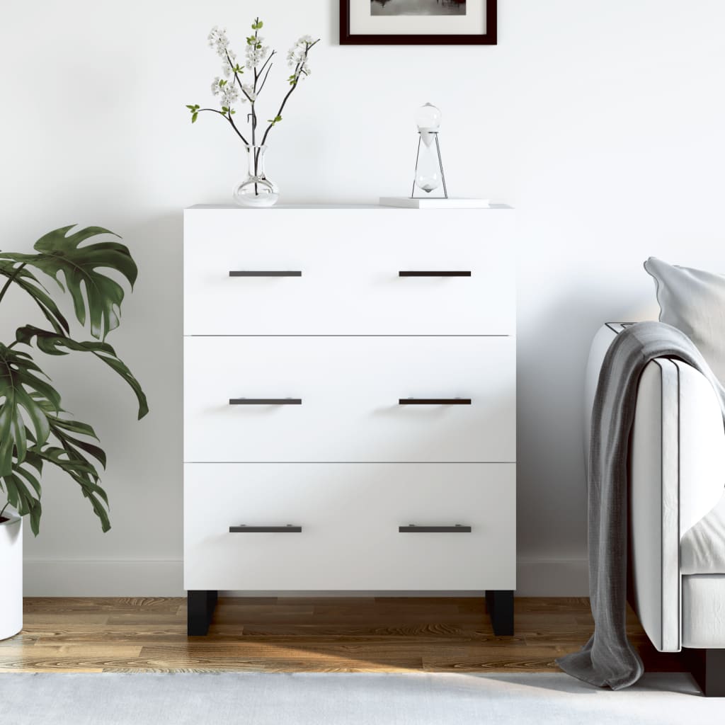 JUNG Vida Sideboard Weiß 69,5x34x90 cm Holzwerkstoff
