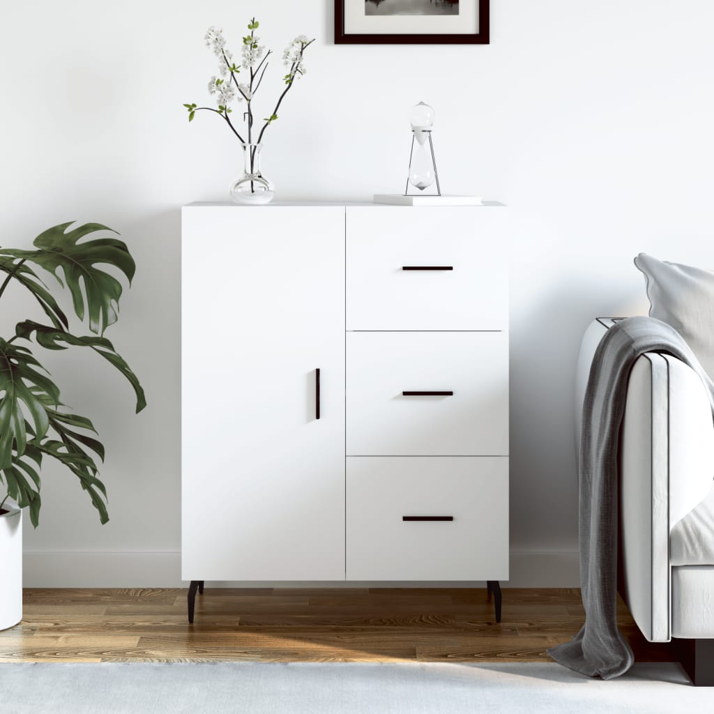 JUNG Vida Sideboard Weiß 69,5x34x90 cm Holzwerkstoff