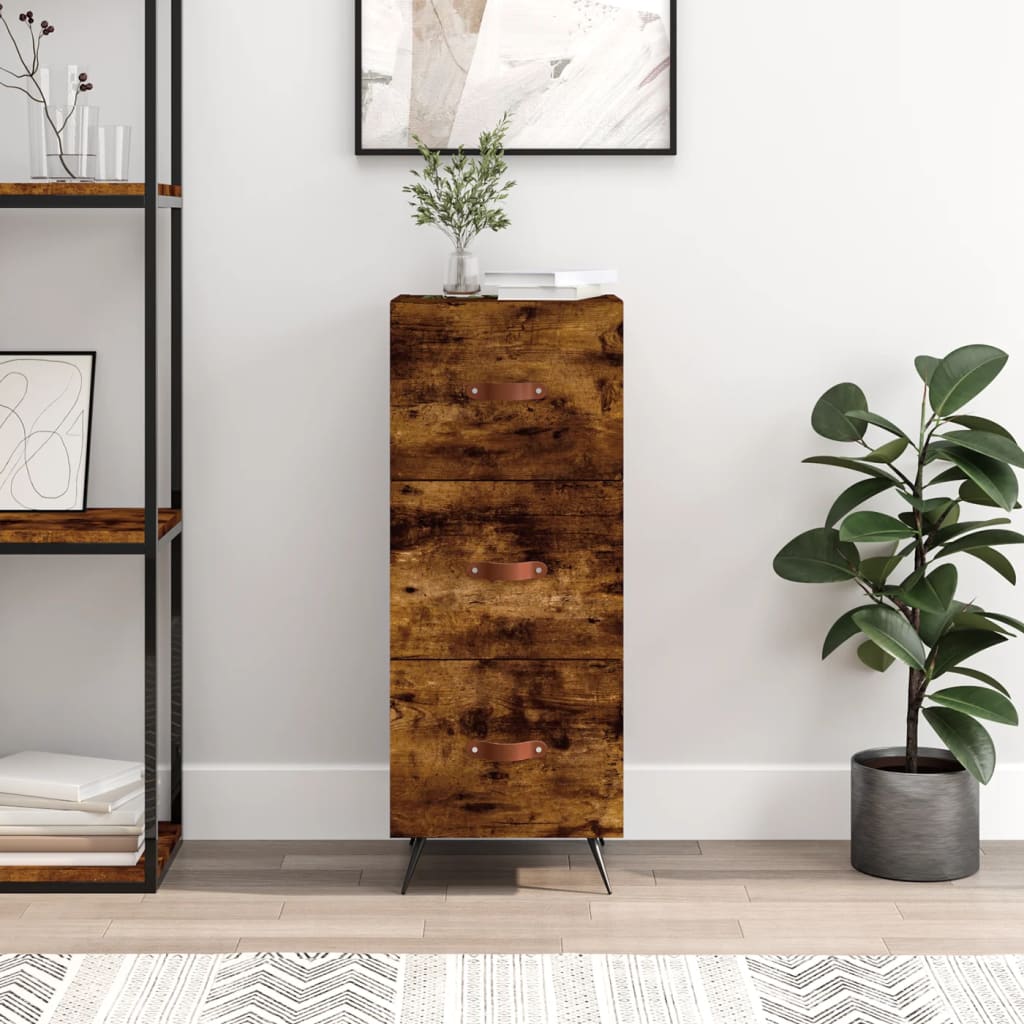 JUNG Vida Sideboard Räuchereiche 34,5x34x90 cm Holzwerkstoff